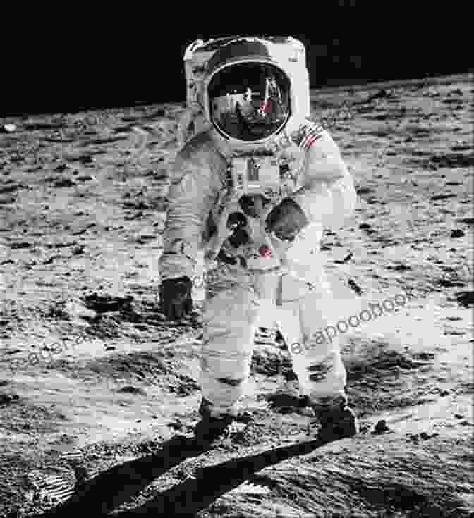 A Breathtaking Image Of Astronauts Neil Armstrong And Buzz Aldrin Standing On The Lunar Surface, Their Spacesuits Reflecting The Desolate Yet Awe Inspiring Landscape Of The Moon. Walking On The Moon Ry Reed