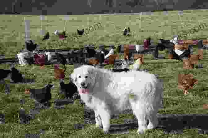 A Dog Guarding A Flock Of Chickens Backyard Chickens: How To Have A Happy Flock (Backyard Homesteading 2)