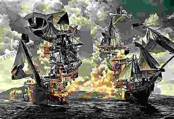 A Fierce Battle Rages Between Two Pirate Ships, With Cannons Firing And Swords Clashing Pirate Trials: Famous Murderous Pirates Series: THE LIVES AND ADVENTURES Of FAMOUS And SUNDRY PIRATES