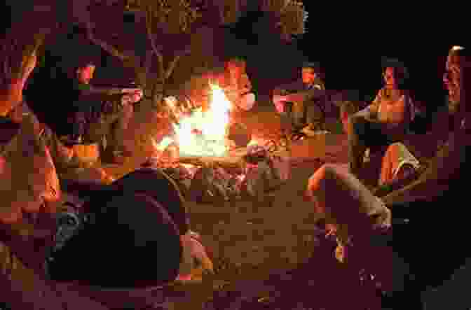 A Group Of African Men, Sitting Around A Fire, Talking And Laughing. Debating The Afropolitan Pietro Bartolo