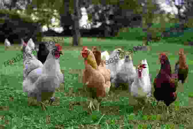 A Happy Flock Of Chickens Enjoying The Backyard Backyard Chickens: How To Have A Happy Flock (Backyard Homesteading 2)