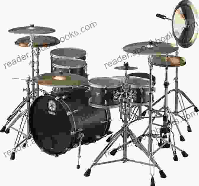 A Rock Drum Set On Stage With Vibrant Lighting How To Play Rock N Roll Drums