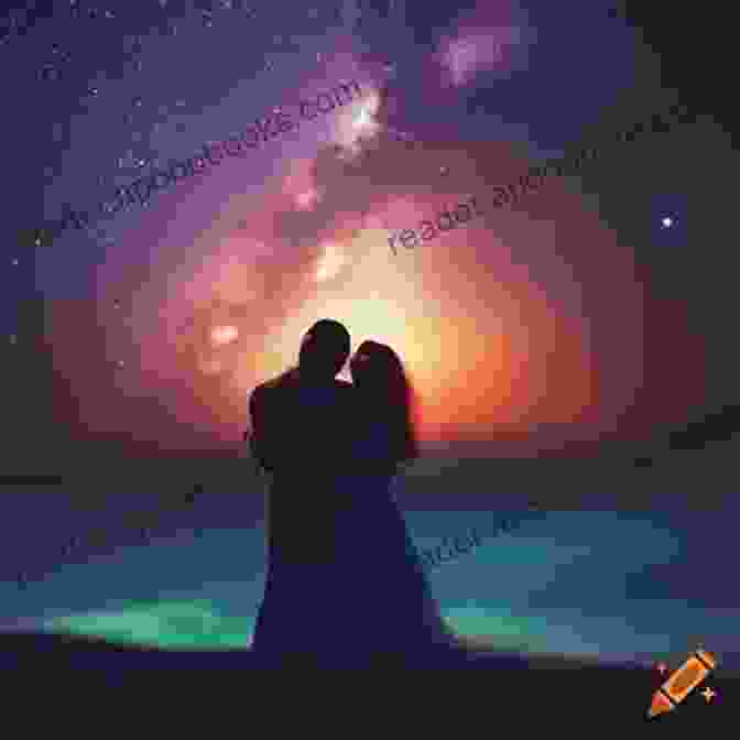 A Romantic Couple Embracing Under A Starry Sky Inspirational Poems: Poems Of Love Friendship And Family