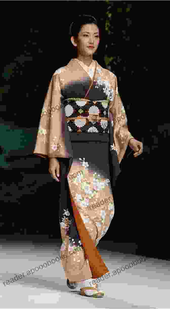 A Stunning Kimono From The Shelley Collection, Adorned With Intricate Embroidery And Vibrant Hues. The World Of A Beautiful Kimono Of The Shelley