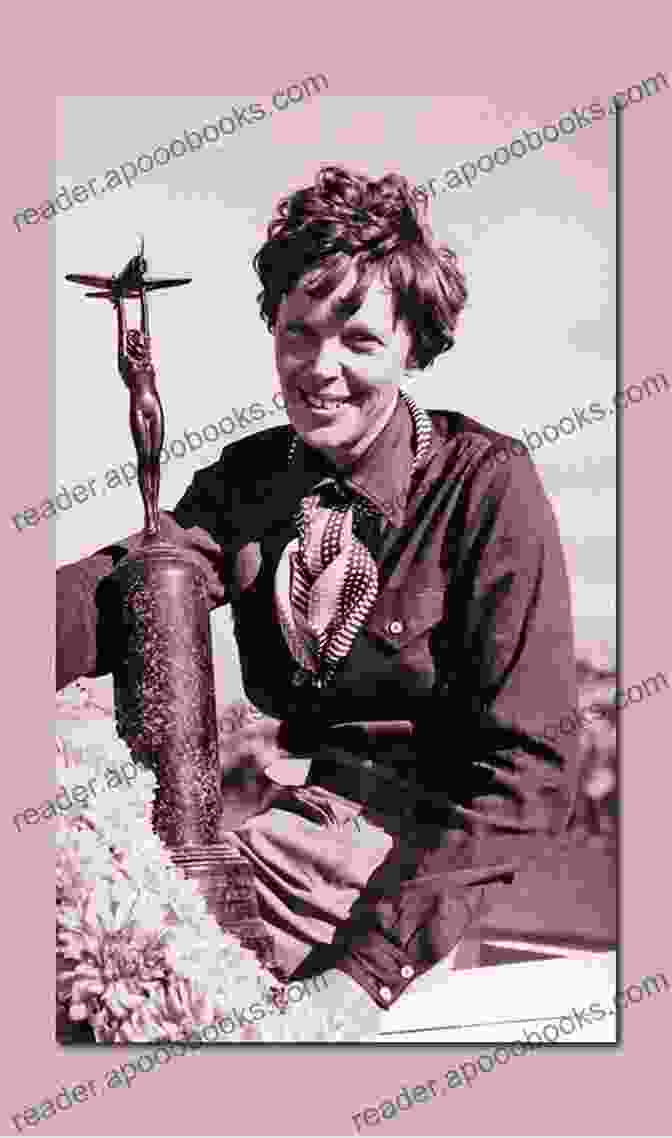 Amelia Earhart Receiving A Trophy For Setting A World Altitude Record In 1935. East To The Dawn: The Life Of Amelia Earhart