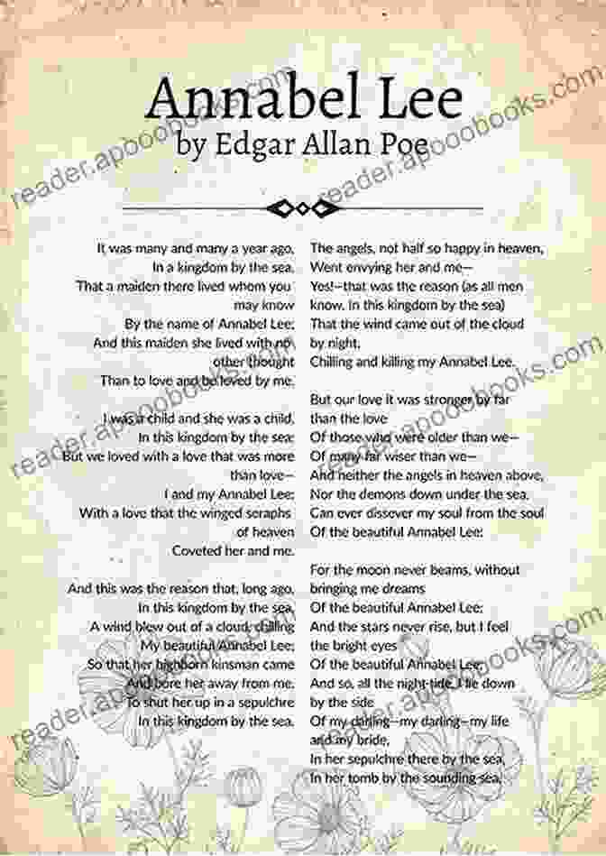 Annabel Lee By Edgar Allan Poe The Complete Poems Stories Of Edgar Allan Poe (Illustrated): The Raven Annabel Lee Ligeia The Sphinx The Fall Of The House Of Usher The Tell Tale Heart