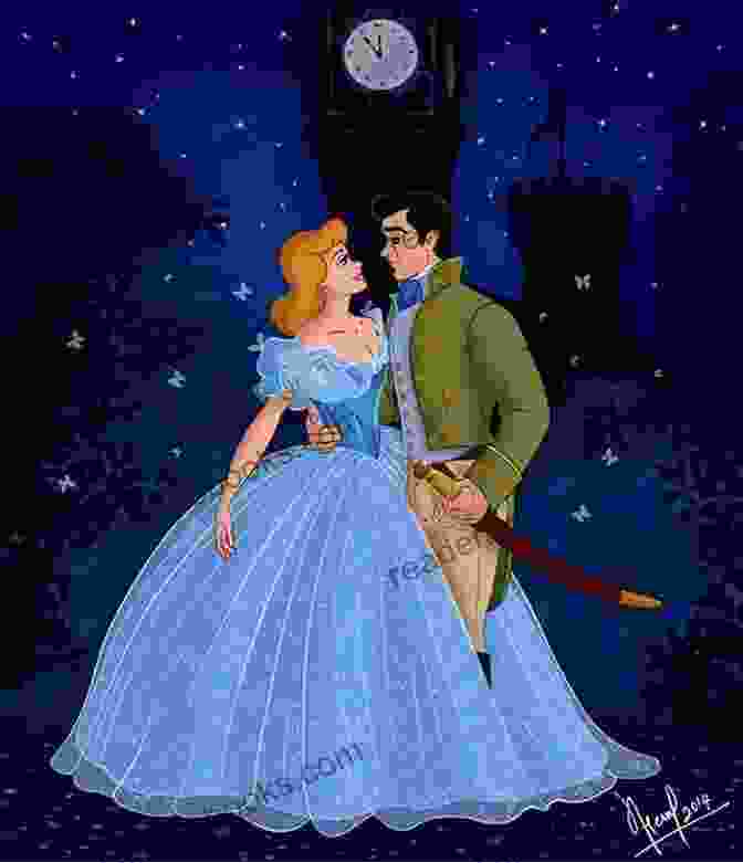 Cinderella And The Midnight Prince In A Passionate Embrace, Surrounded By A Swirl Of Magic And Enchantment Stroke Of Midnight: A Cinderella Novel (Cinderella Trilogy 1)