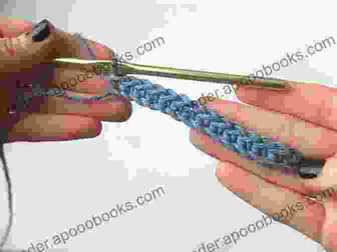 Close Up Of Left Handed Crocheter Creating A Single Crochet Stitch Learning How To Crochet Left Handed: Left Handed Crochet Patterns And Tutorials For Beginners