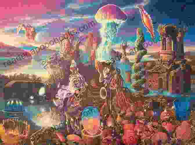 Dreamlike And Ethereal Scene In Yankee Doodle Fantasy With Floating Spirits And Stars YANKEE DOODLE FANTASY ROBERTO GALLI