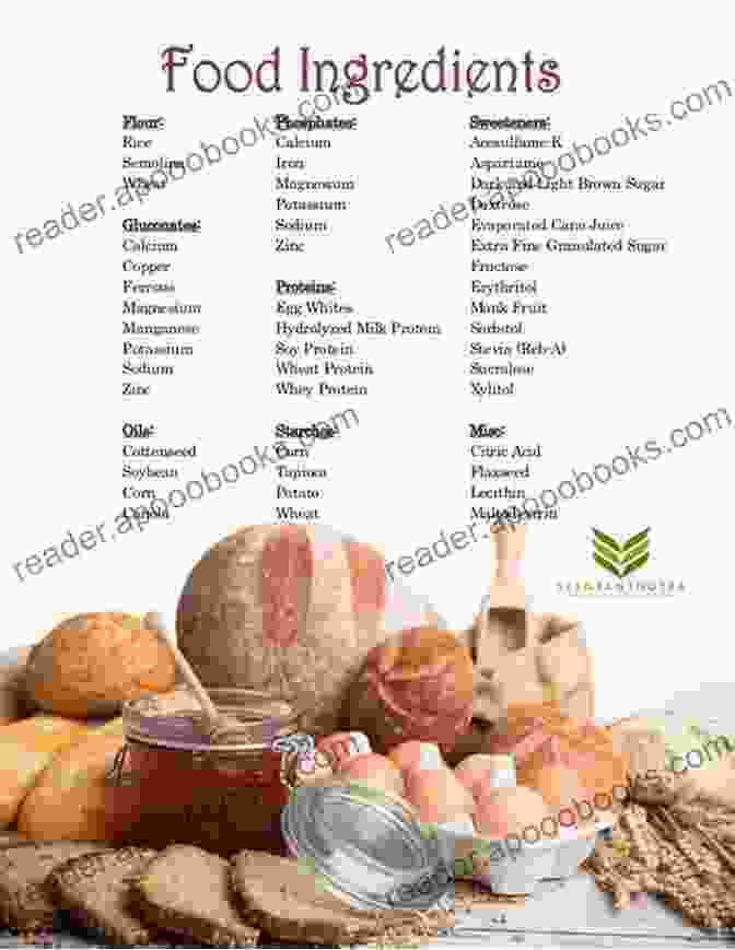 Image Of A Comprehensive Ingredient Chart Listing Various Ingredients And Their Usage. Pomona Scarf End Filet Crochet Pattern: Complete Instructions And Chart