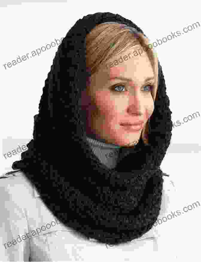 Image Of A Woman Wearing A Crocheted Hood And Cowl Crocheted Hoods And Cowls: 20 Enchanting Designs For Women 7 Adorable Animal Hoods For Kids