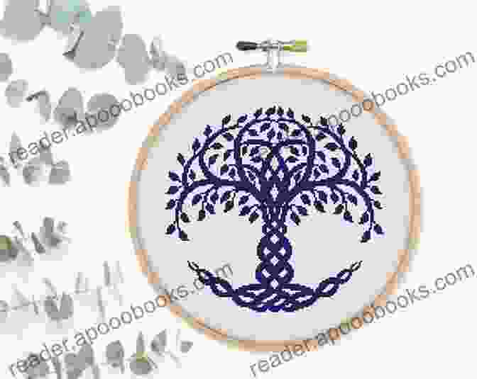 Intricate Tree Of Life Cross Stitch Pattern With Vibrant Colors And Detailed Stitching Tree Of Life 2 Cross Stitch Pattern