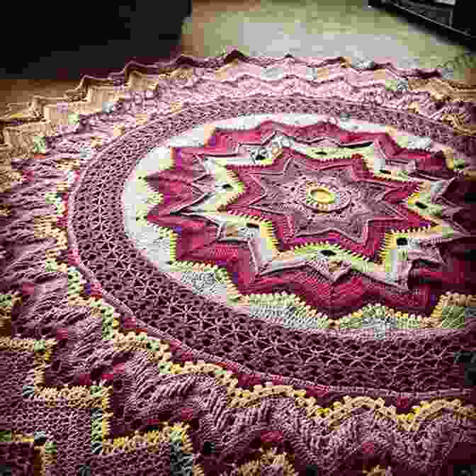 Mandala Pattern Example Crochet Mandala Afghan: How To Crochet Your Own Mandala Afghan: Crochetted Mandala Afghan Patterns