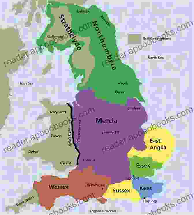 Map Of Anglo Saxon Kingdoms Hodder GCSE History For Edexcel: Anglo Saxon And Norman England C1060 88: Anglo Saxon And Norman England C1060 88