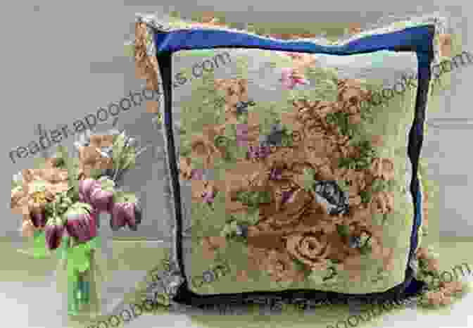 Needlepoint Cushion With Floral Design In Muted Colors Be Creative: Inspiring Embroidery Textile Art And Needle Craft (Knitting Crocheting And Embroidery 8)