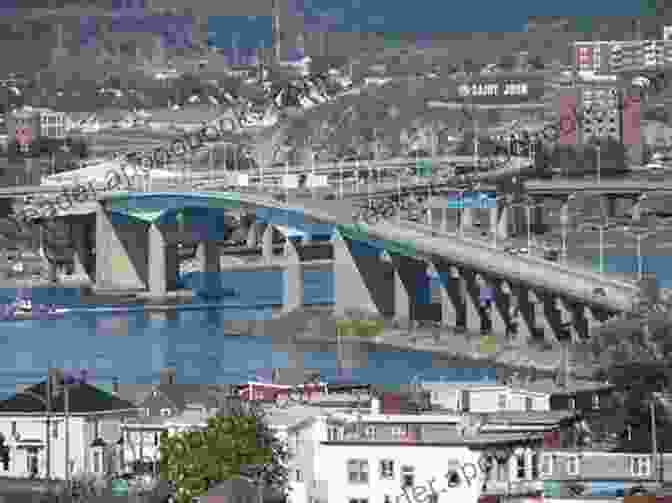 Panoramic View Of Saint John Harbour With Iconic Bridges Spanning The Waters Bridging Saint John Harbour (Historic Canada)