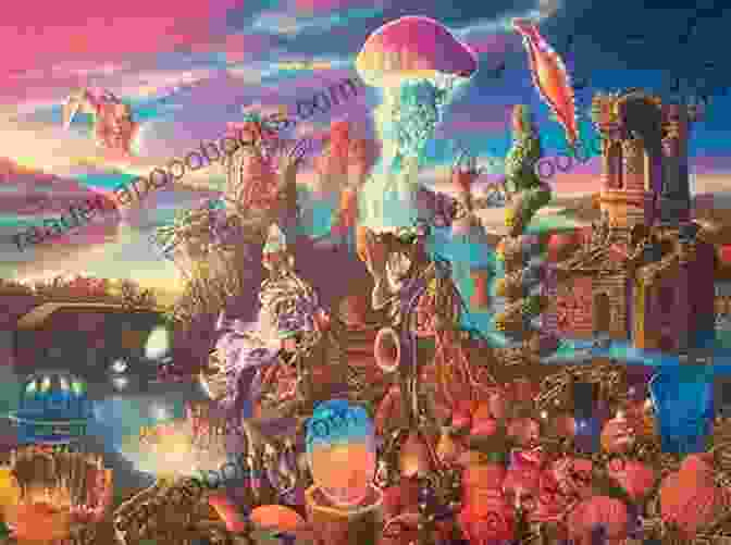 Surreal And Dreamlike Scene In Yankee Doodle Fantasy With A Melting Figure And Floating Buildings YANKEE DOODLE FANTASY ROBERTO GALLI