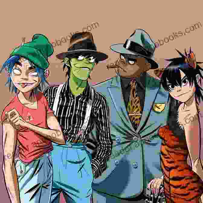 The Animated Members Of Gorillaz, Created By Jamie Hewlett Damon Albarn Blur Gorillaz And Other Fables