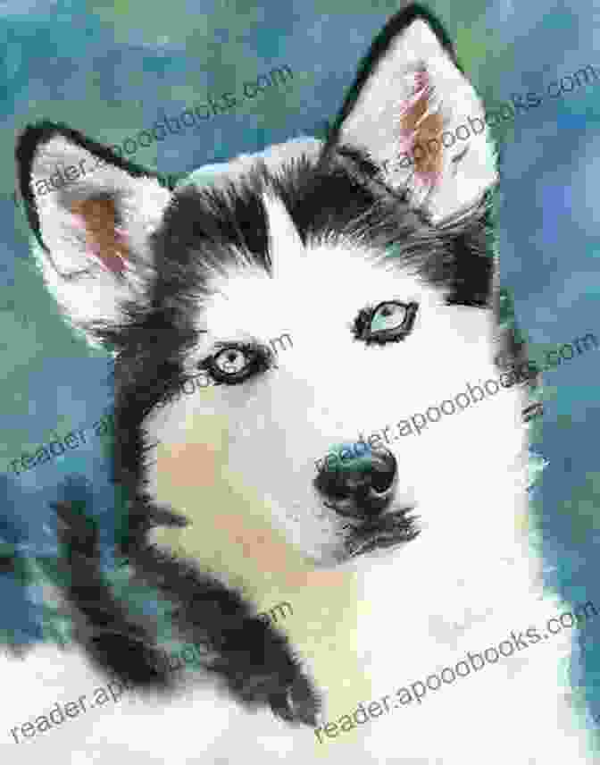 Watercolor Palette For Painting Siberian Huskies Counted Cross Stitch Pattern: Watercolor Dog #104 Siberian Husky: 183 Watercolor Dog Cross Stitch