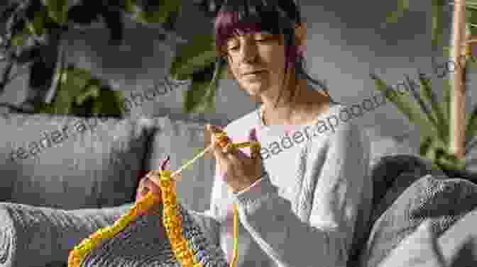 Woman Crocheting In A Bright And Airy Studio Hook To Heal : 100 Crochet Exercises For Health Growth Connection Inspiration And Honoring Your Inner Artist